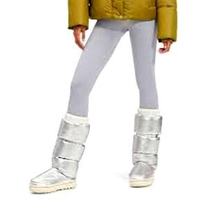 Rare UGG Classic Maxi Ultra Tall silver metallic puffer boots size EU36/US5/6